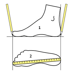 Размерная сетка обуви Basconi